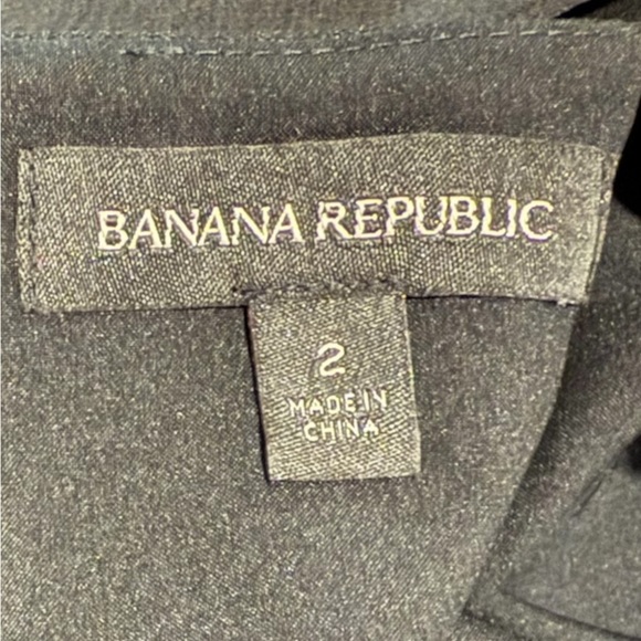 Banana Republic Black Boxy Blouse Relaxed Fit - 2 - Picture 3 of 3